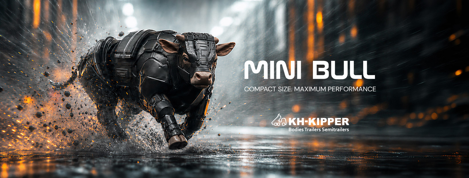Compact size, maximum efficiency in the three-way Mini Bull version